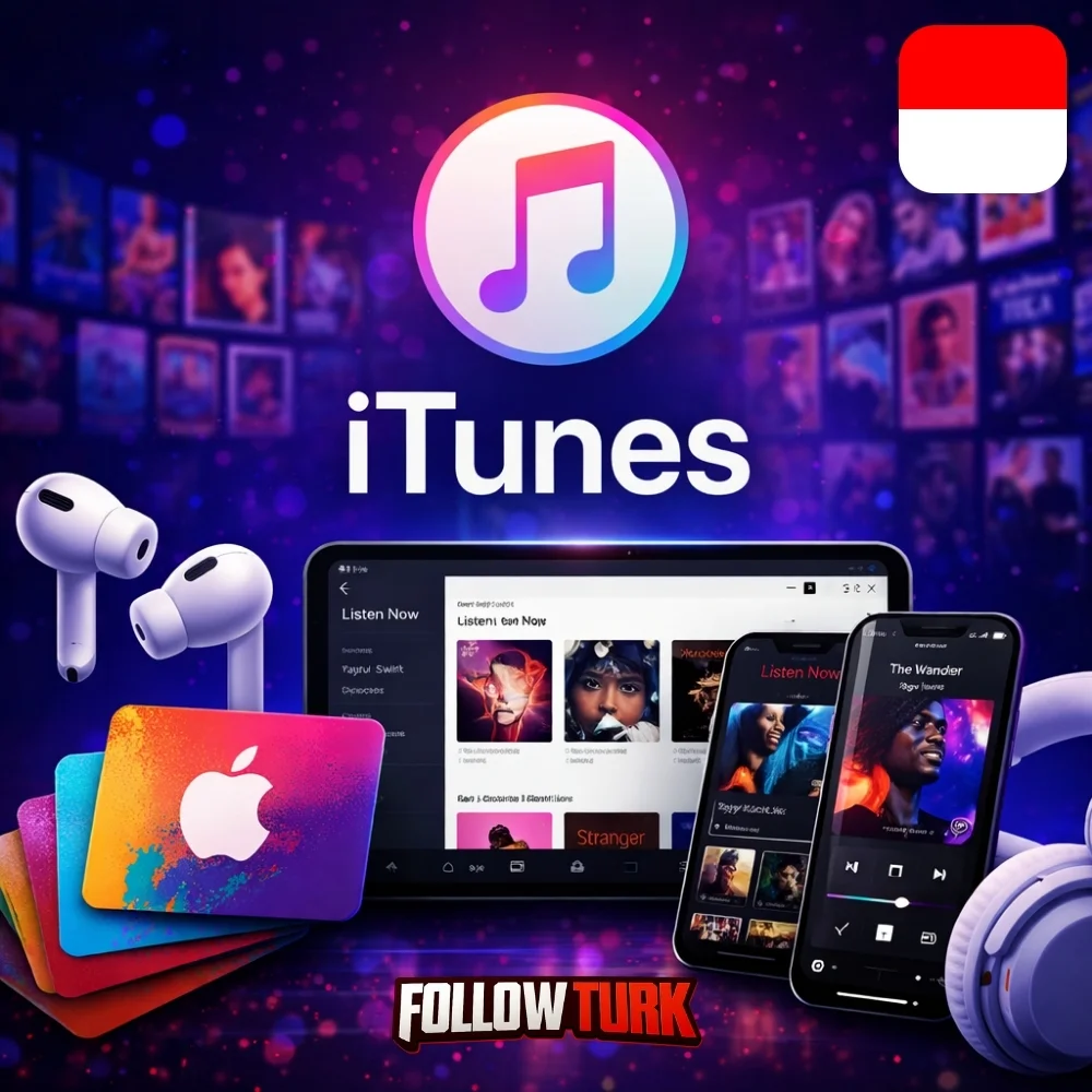 iTunes インドネシア- IDR ギフトカード - FollowTurk