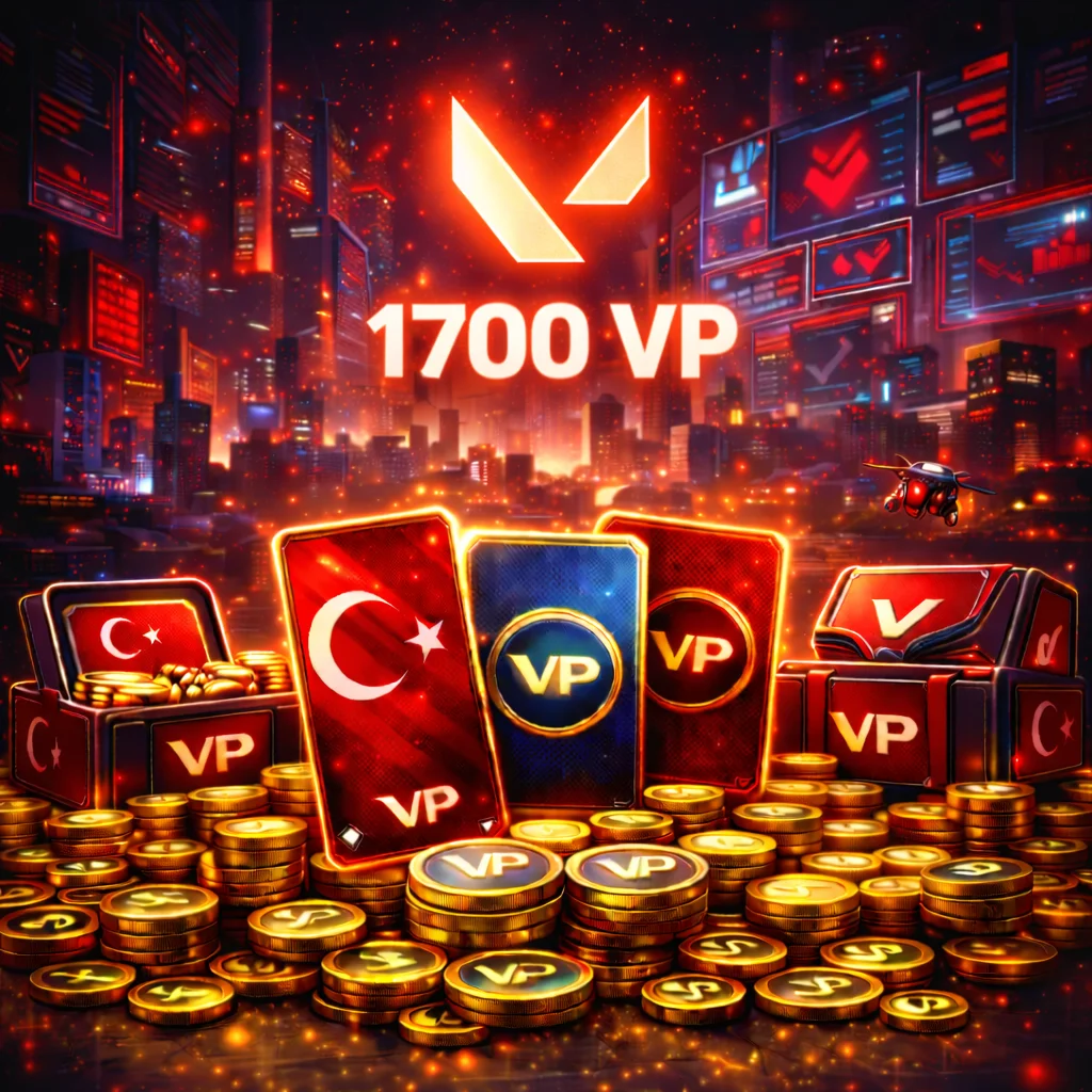 トルコ版 Valorant 1700 VP - FollowTurk