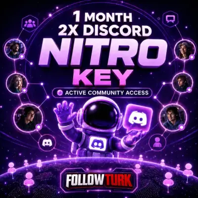 Discord Nitroキー 1か月（2本セット）