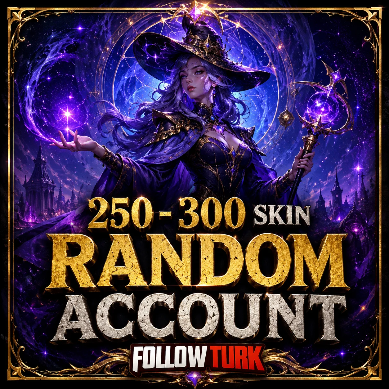スキン250〜300個入り ランダムLoLアカウント - FollowTurk