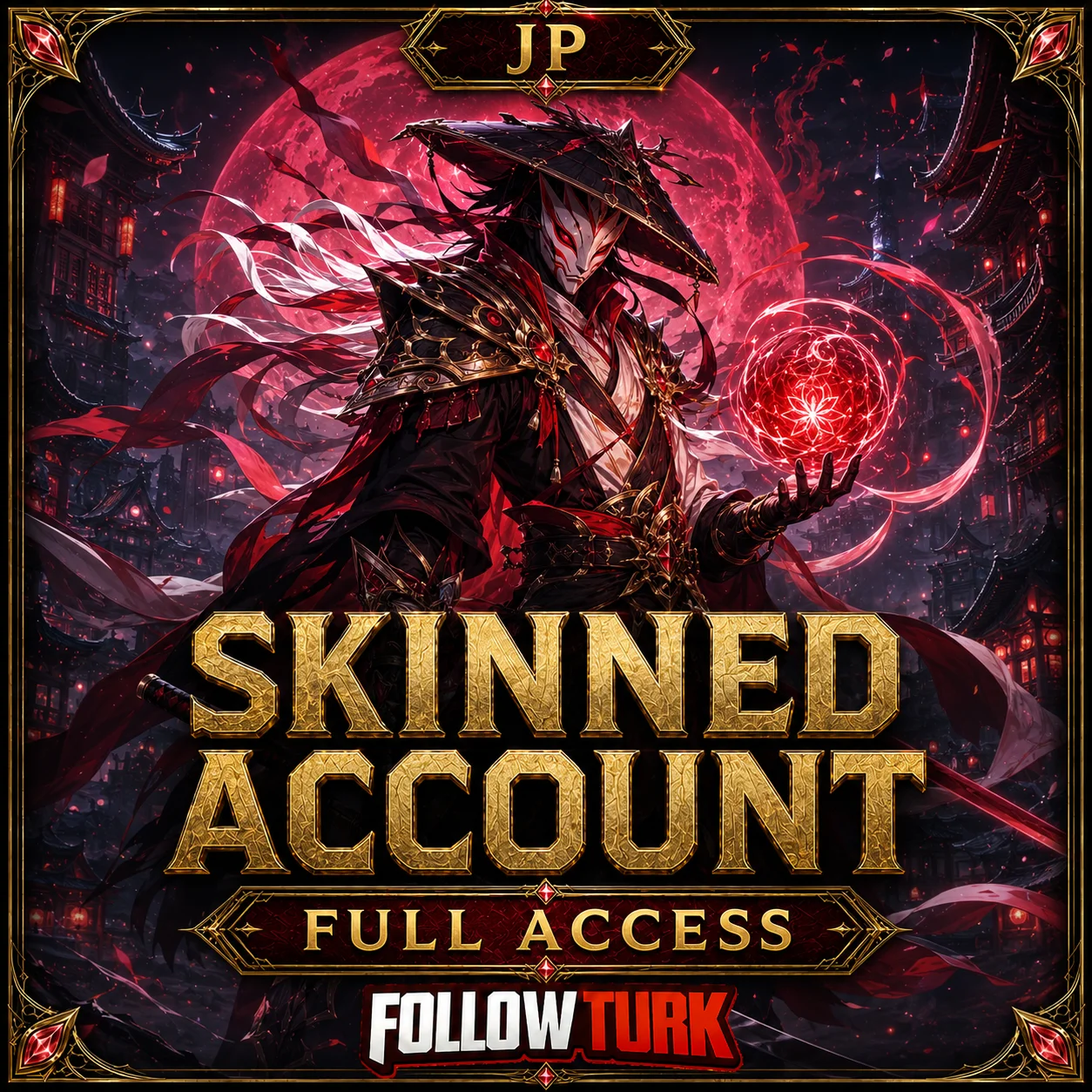 JPサーバー フルアクセス スキン付きアカウント - FollowTurk
