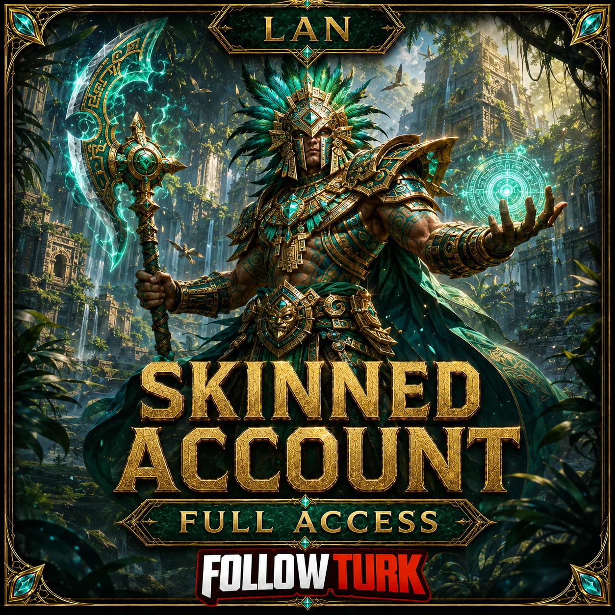 LAN フルアクセス スキン付きアカウント - FollowTurk