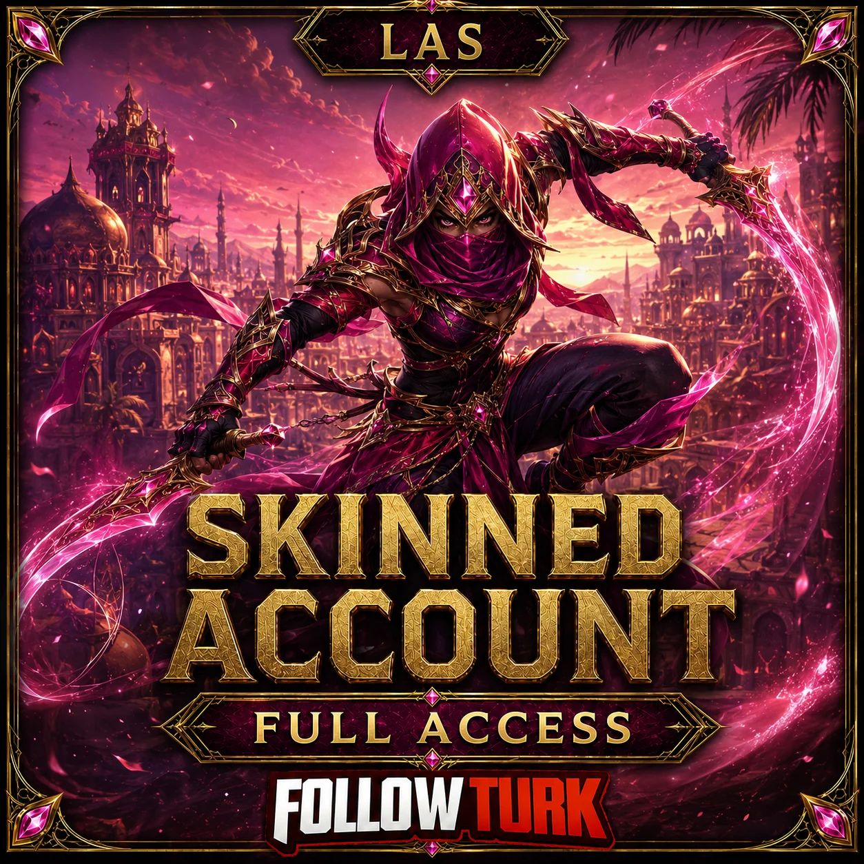 LAS フルアクセス スキン付きアカウント - FollowTurk