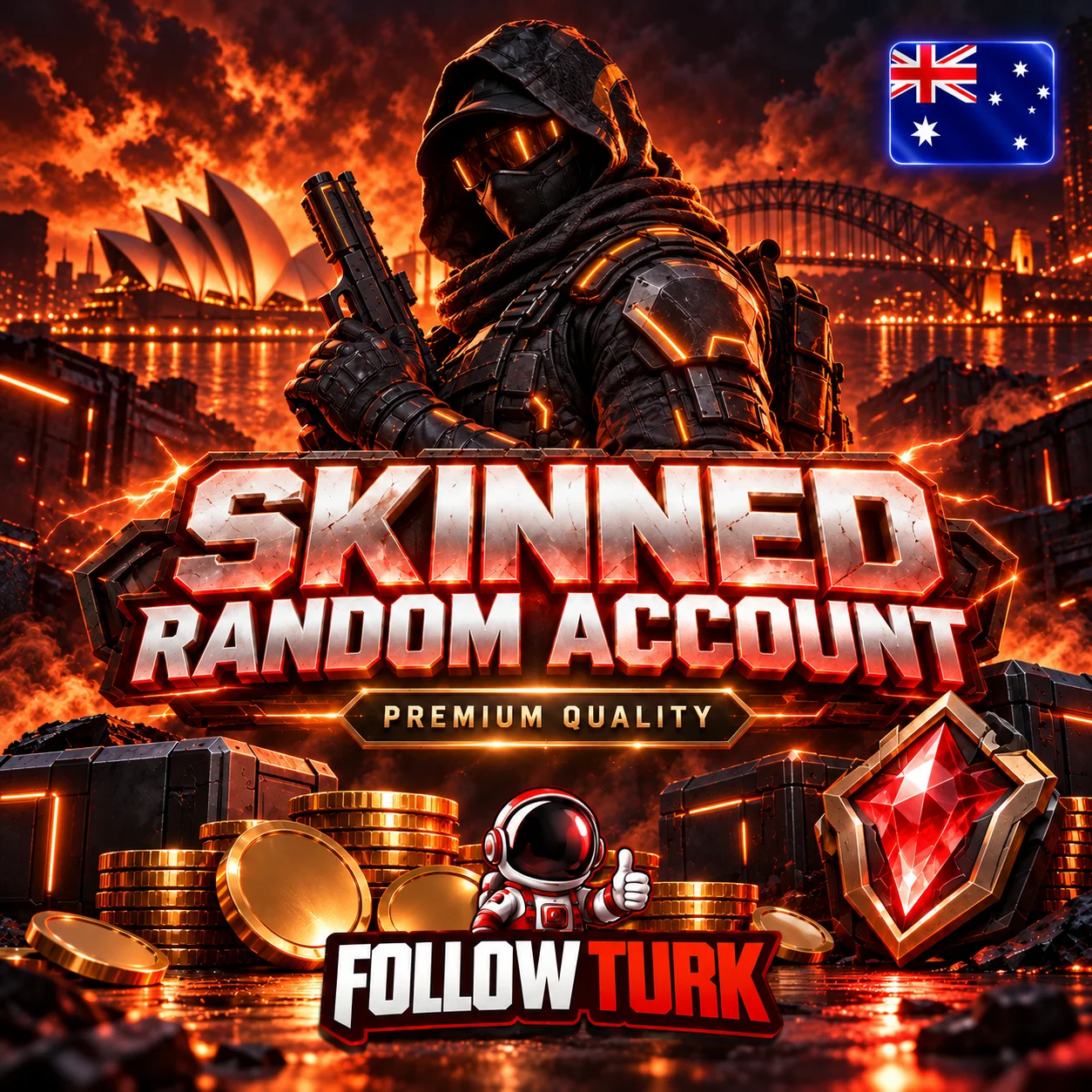 AP - アジアパシフィック ランダムスキンアカウント - フルアクセス - FollowTurk