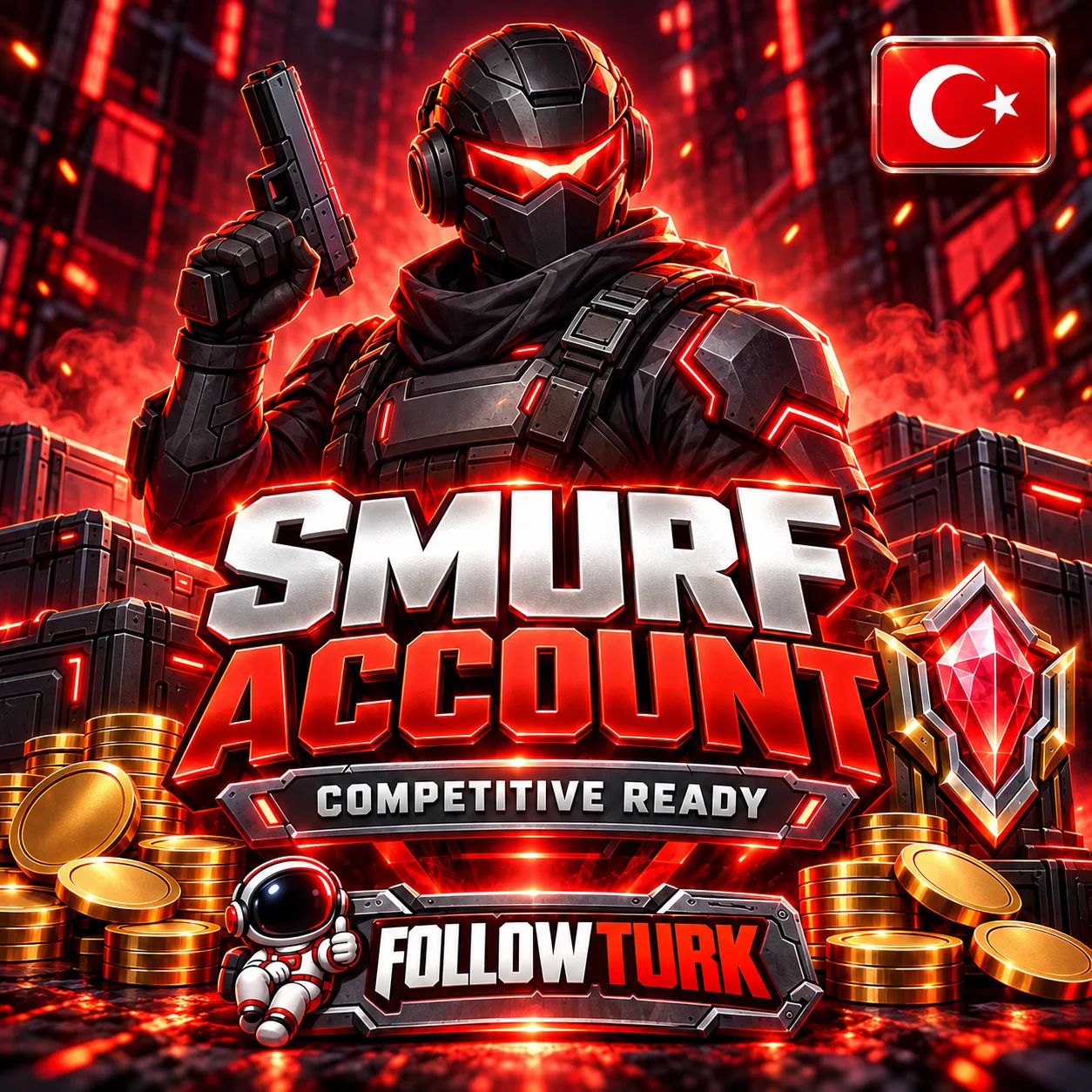 VALO トルコスマーフアカウント（TR） - FollowTurk